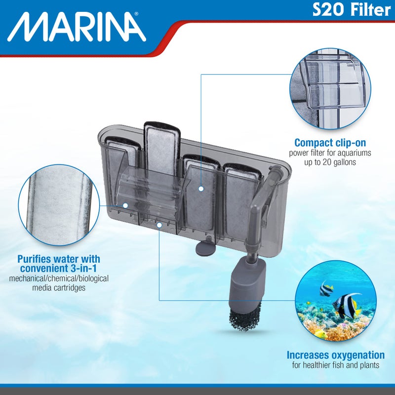 Marina S20 Power Filter,Grey - Image 2